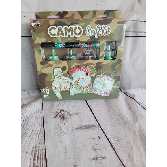 Tie Dye kit by Tulip, Camo 40pc set New - Picture 1 of 3